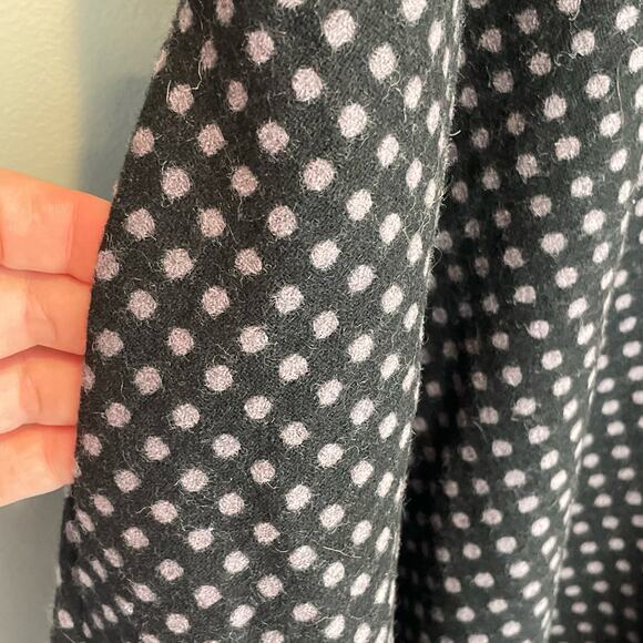 Boden Polka Dot Print Wool Fit & Flare Dress - size 4 Long - Picture 6 of 9